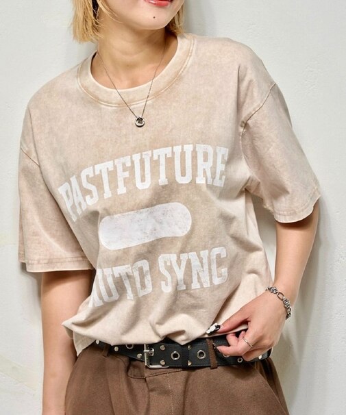 【WHO'S WHO gallery】カレッジケミカルウオッシュTEE/3サイズ