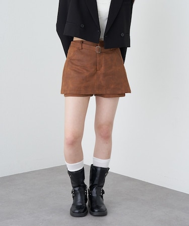 【RAY CASSIN】ベルト付マイクロミニスカパン