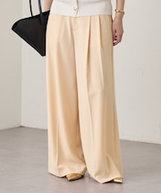 【Loungedress】2タックワイドパンツ