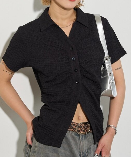 【WHO'S WHO gallery】ポコポコギャザーシャツ