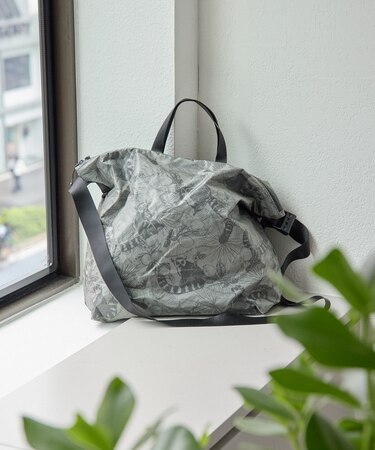 【ear PAPILLONNER】ワオキツネザル柄トート＆ショルダーバッグ