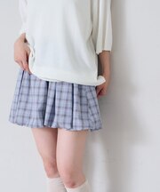 【Kastane】チェックバルーンミニスカート