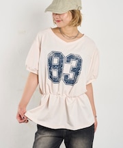 【WHO'S WHO gallery】ナンバリングチュニックTEE