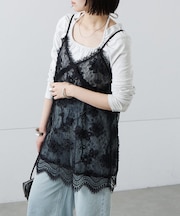 【mystic】レースVキャミチュニック