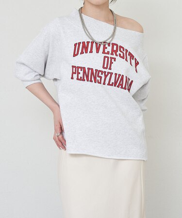 【SHENERY】college オフショルスウェット