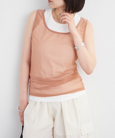 【mystic】レイヤードチュールタンクSET