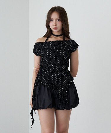 【RAY CASSIN】裾フリルドロストTシャツ