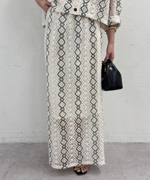 【Loungedress】レースタイトスカート