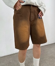 【WHO'S WHO gallery】ハーフデニムパンツ