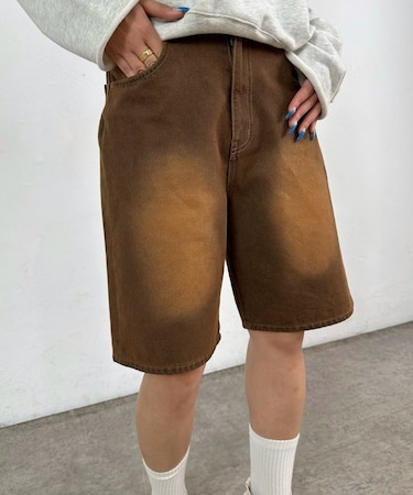 【WHO'S WHO gallery】ハーフデニムパンツ