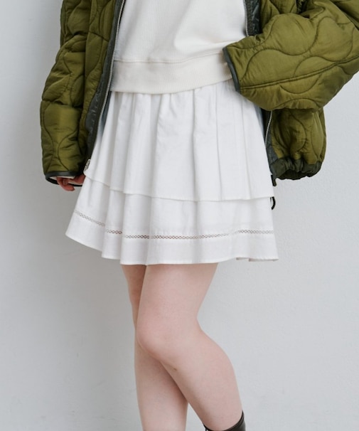 【Kastane】コットンフリルミニスカート