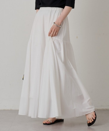 【Loungedress】パネルギャザースカート