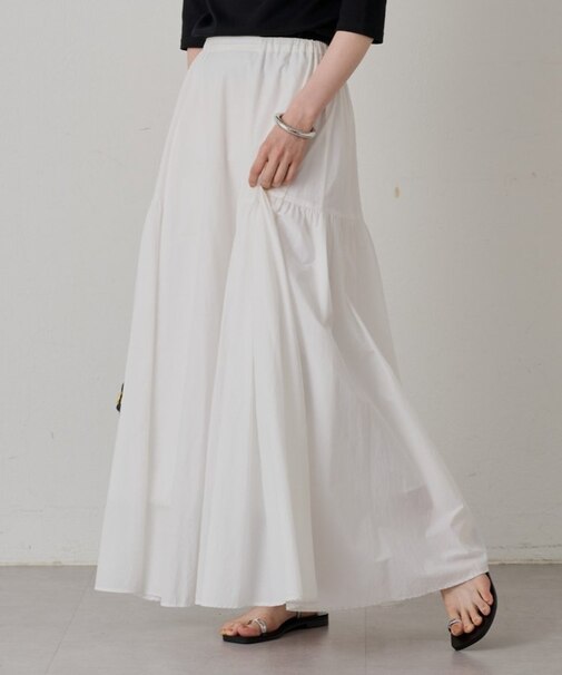 【Loungedress】パネルギャザースカート