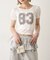 【WHO'S WHO gallery】ナンバリングパフスリーブTEE