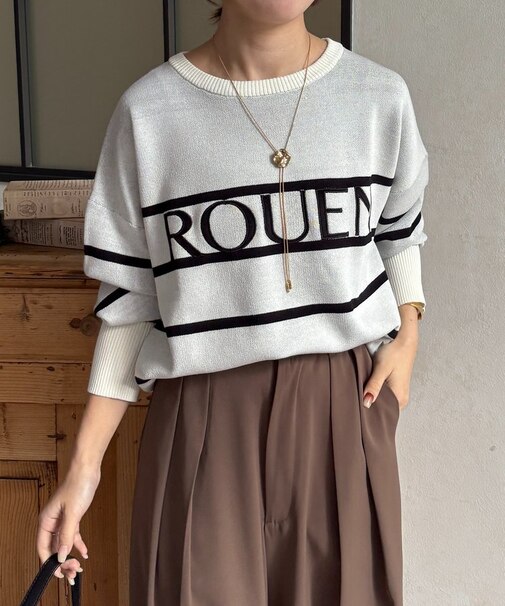 ROUENロゴニットプルオーバー