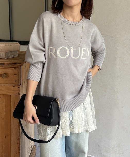 ROUENロゴニットプルオーバー