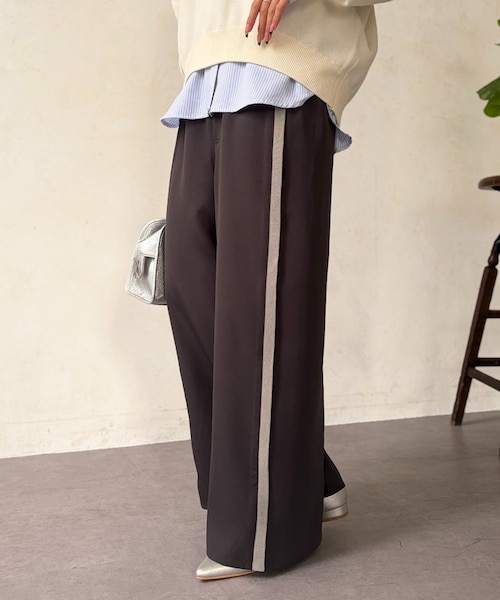 最終値下げ！！ STRAIGHTLINE サイズM 新品 リブラインストレッチストレートパンツ｜パルグループアウトレットの