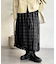 チュールチェックバルーンスカート
