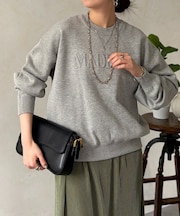 エンボスロゴスエットライクニット