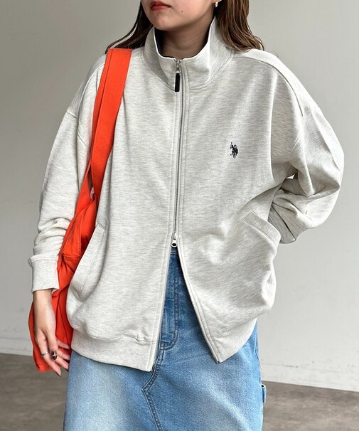 【U.S. POLO ASSN.】裏毛スタンドジップブルゾン