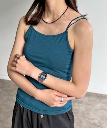 接触冷感カップ付きキャミ