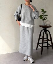 【タイパ・コスパ最強】ボンディングプルオーバー×ナロースカート