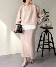 【タイパ・コスパ最強】ボンディングプルオーバー×ナロースカート