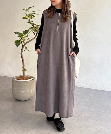 インナーセットフェイクスエードジャンスカ