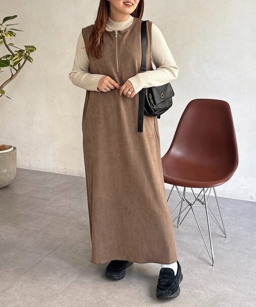 インナーセットフェイクスエードジャンスカ