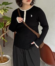 【U.S. POLO ASSN. 】ヘンリーリブニット