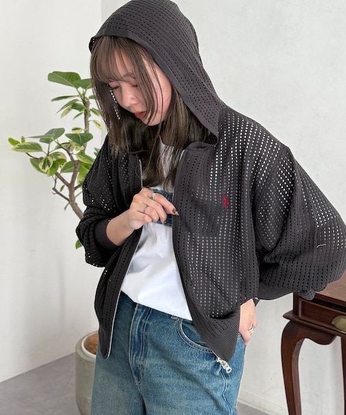 【U.S. POLO ASSN. 】メッシュジップパーカー