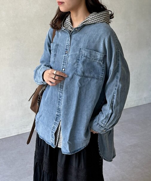 テンセルデニムシャツ