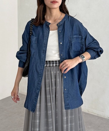 テンセルデニムシャツ