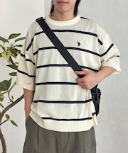 【U.S. POLO ASSN. 】ドライタッチ半袖ニット