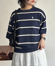 【U.S. POLO ASSN. 】ドライタッチ半袖ニット