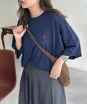 【U.S. POLO ASSN. 】ドライタッチ半袖ニット