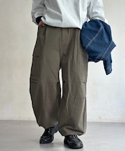綿麻イージーカーゴパンツ