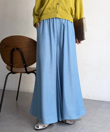 落ち感フレアテンセルパンツ