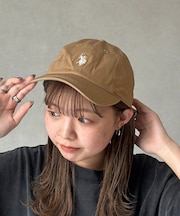 【U.S. POLO ASSN.】 1ポイント刺繍ツイルキャップ