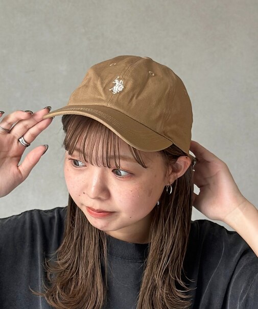【U.S. POLO ASSN.】 1ポイント刺繍ツイルキャップ