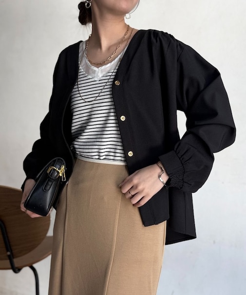 着流しシャツカーディガン