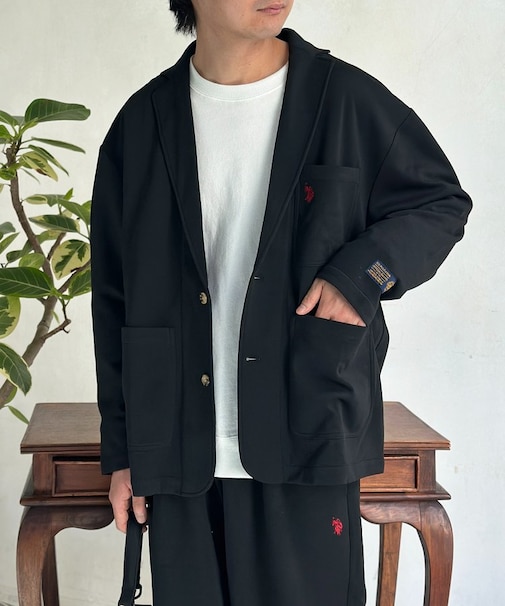 【U.S. POLO ASSN.】【SETUP可】ポンチテーラードジャケット