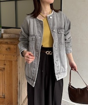 ノーカラーフリンジGジャン