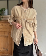 ノーカラーフリンジGジャン