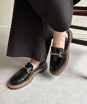 GLD金具エナメルローファー