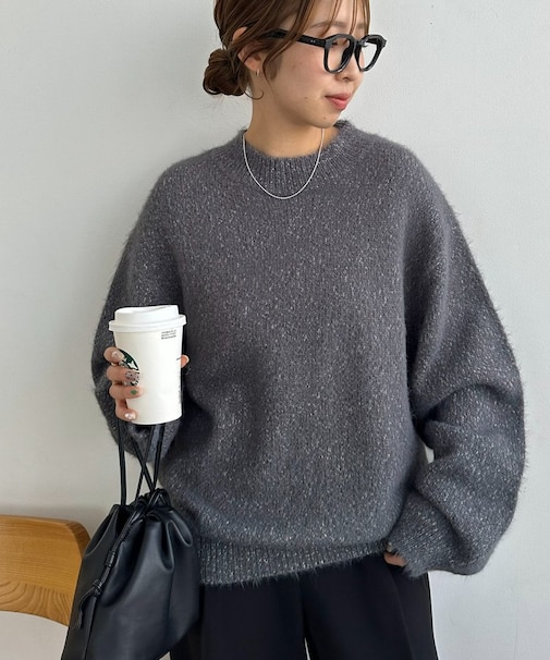 【Discoat】メランジシャギーニット