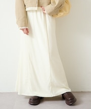 【Kastane】シアーベロアフレアスカート