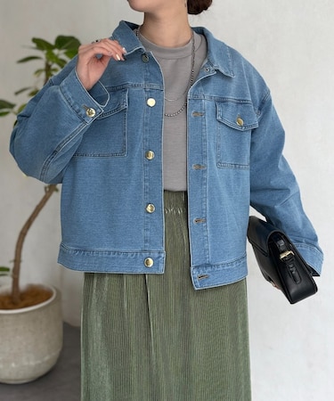 GLDボタン襟付きGジャン