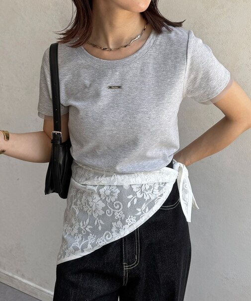 【新色登場！】チャーム付きコンパクトTシャツ