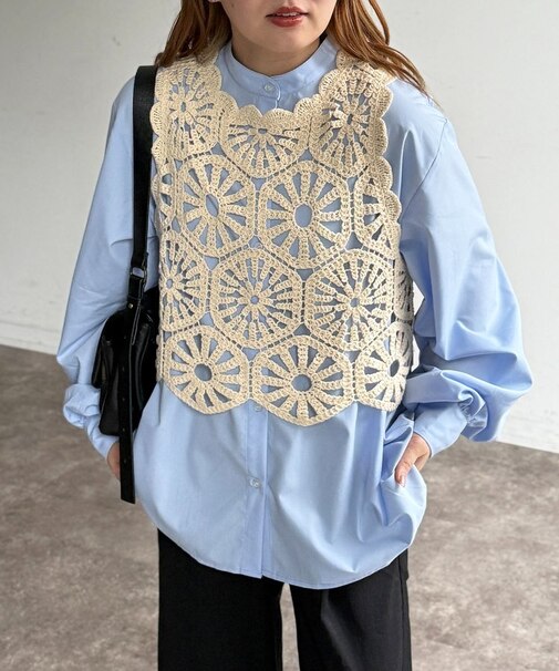 クロシェベストセットシャツ